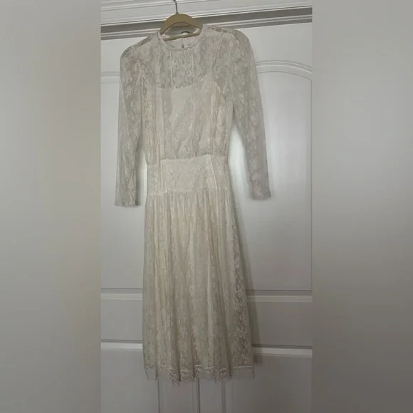 Scott McClintock Cream Lace Mini Dress - Picture 2 of 3